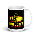 Dad Jokes at Random White glossy mug