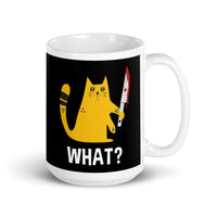 What? Killer Kitty White glossy mug