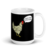 Cluck Cluck White glossy mug