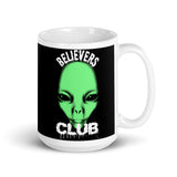 Believers Club White glossy mug