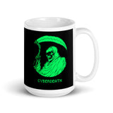 Cyberdeath White glossy mug