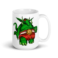 Monster Troll White glossy mug