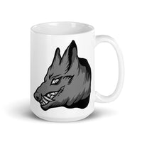 Monster Wolf White glossy mug