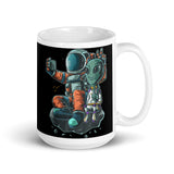 Astronaut Buddy White glossy mug