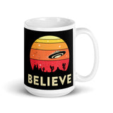 Believe (Desert) White glossy mug