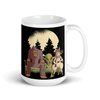 Cryptid Crew White glossy mug