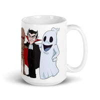 Creep Friends White glossy mug