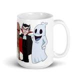 Creep Friends White glossy mug