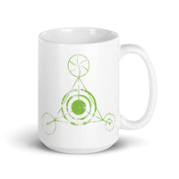 Alien Crop Circles 1 White glossy mug