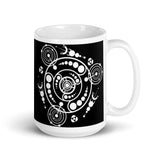 Alien Crop Circles 4 White glossy mug