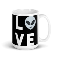 Alien Love White glossy mug