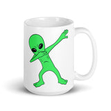 Alien Dab 3 White glossy mug