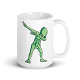 Alien Dab 6 White glossy mug