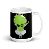 Alien Dab 8 White glossy mug