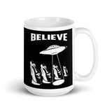 Easter Island Abduction White glossy mug