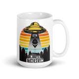 ETH UFO White glossy mug