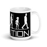 Alien Evolution 2 White glossy mug