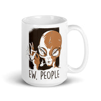 Ew, People 5 White glossy mug