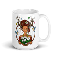 Gaea White glossy mug