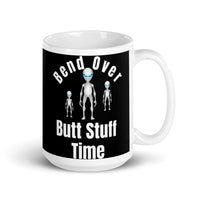 Butt Stuff Time White glossy mug