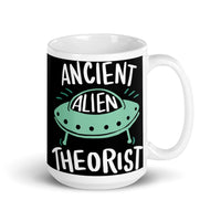 Ancient Alien Theorist White glossy mug