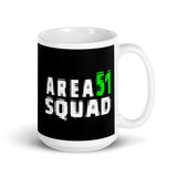 Area 51 Squad White glossy mug