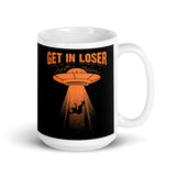 Get in Loser 2 White glossy mug