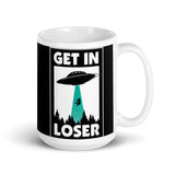 Get in Loser 3 White glossy mug