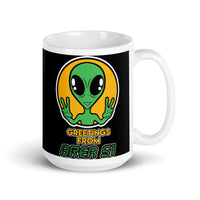 Greetings from Area 51 White glossy mug