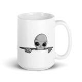 Alien Portal White glossy mug