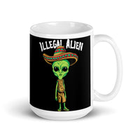 Illegal Alien White glossy mug