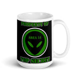 Property of Area 51 White glossy mug