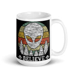 Believe (Alien) White glossy mug