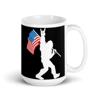 Bigfoot Rocks (USA) White glossy mug