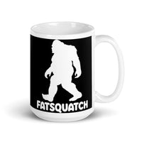 Fatsquatch White glossy mug