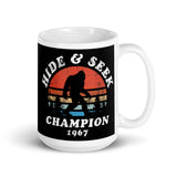 Hide & Seek Champion 1967 White glossy mug