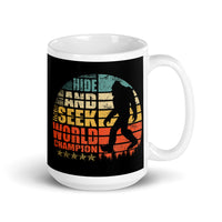 Hide and Seek World Champion White glossy mug