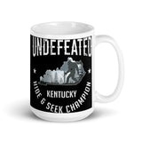 Kentucky Bigfoot White glossy mug