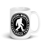 Official Bigfoot Research Team White glossy mug