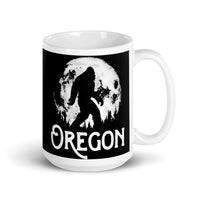 Bigfoot Oregon White glossy mug