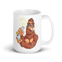 High Bigfoot White glossy mug