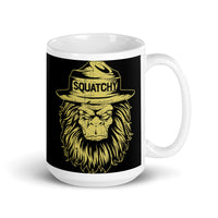 Squatchy White glossy mug