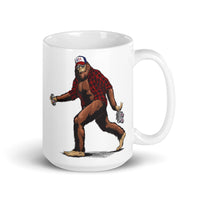 USA Bigfoot White glossy mug