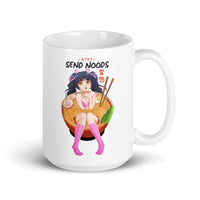 Send Noods (Anime) White glossy mug