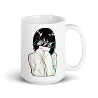 Sad Anime Girl White glossy mug