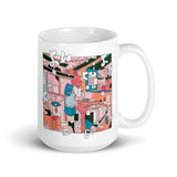 Retro Anime White glossy mug