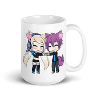 Kawaii Chibi White glossy mug