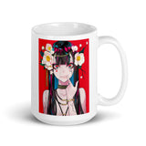 Waifu Girl 2 White glossy mug