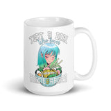 Just a Girl Who Loves Anime and Ramen White glossy mug