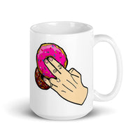 Donut Shocker White glossy mug